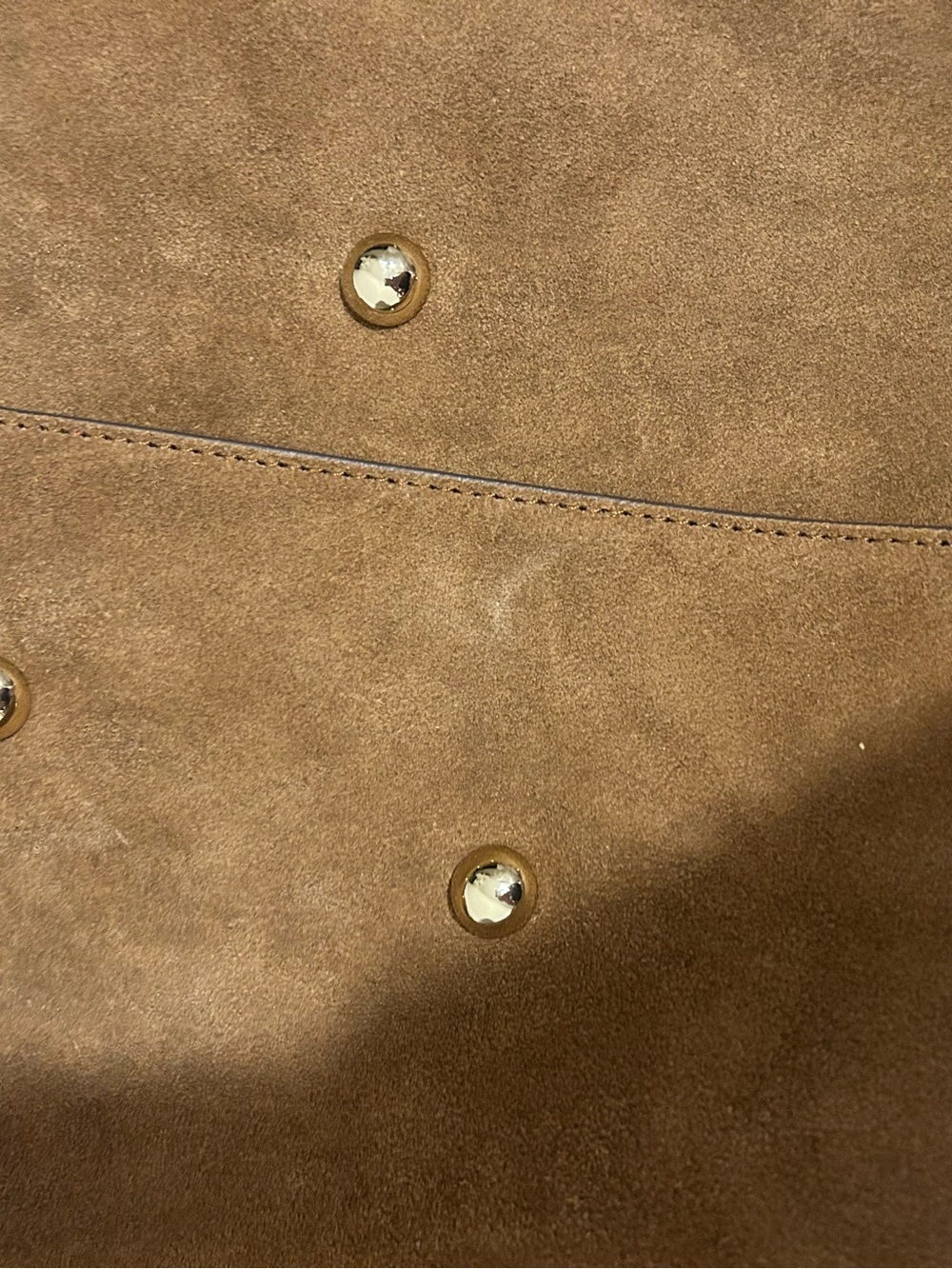 NWOT Madewell Essential Curve Suede Shoulder Bag - Picture 6 of 9